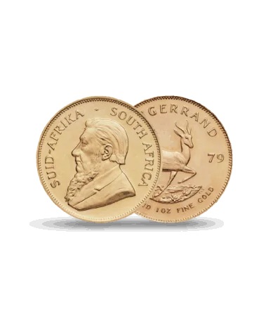 Pièce KRUGERRAND en or disponible chez VIRTU LUXURY