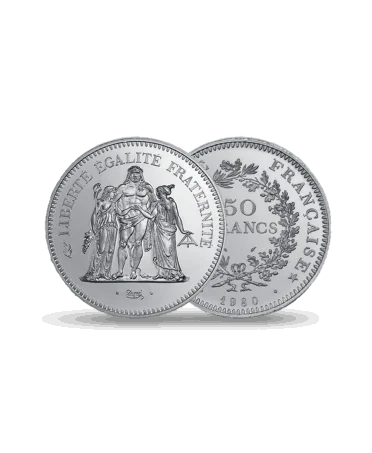 Pièce de 50 francs HERCULE Argent disponible chez VIRTU LUXURY