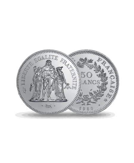 Pièce de 50 francs HERCULE Argent disponible chez VIRTU LUXURY