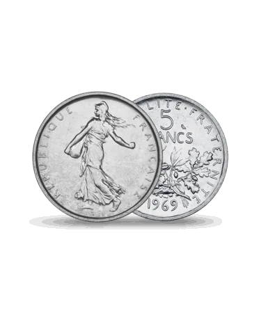 Pièce de 5 francs SEMEUSE Argent disponible chez VIRTU LUXURY