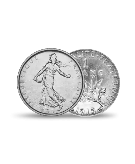 Pièce de 1 franc SEMEUSE Argent disponible chez VIRTU LUXURY