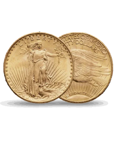 Pièce de vingt dollars double eagle américains en or disponible chez VIRTU LUXURY