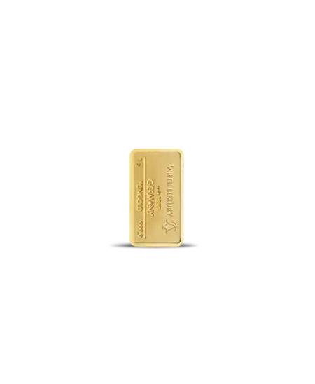 lingot de 1 Gramme d'or pur 24K en vente disponible chez VIRTU LUXURY