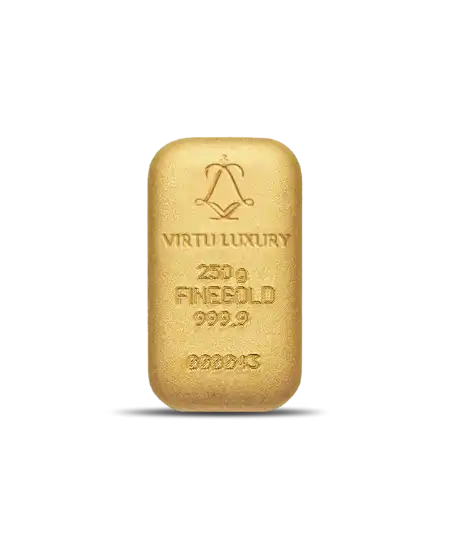 lingot C. HAFNER de 250 Grammes d'or pur 24K en vente disponible chez VIRTU LUXURY