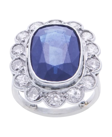 Bague SHINY MARGUERITE en Or blanc 18 carats. Disponible chez VIRTU LUXURY.