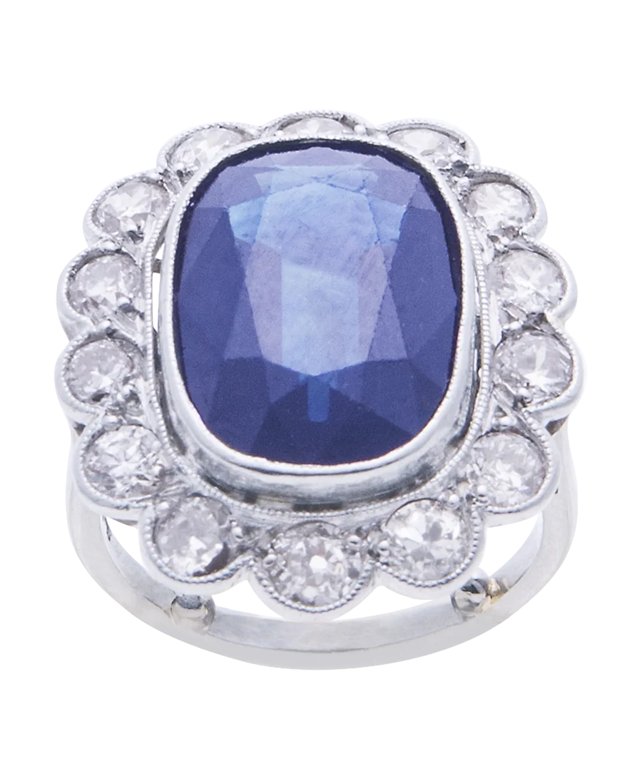 Bague SHINY MARGUERITE en Or blanc 18 carats. Disponible chez VIRTU LUXURY.