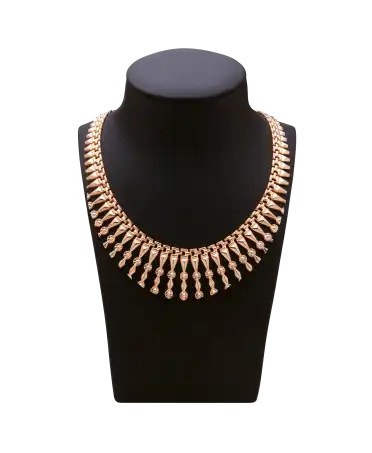 collier LUXUEUX - collier style égyptien en or 18 carats - collier de prestige - collier exotique - collier en or