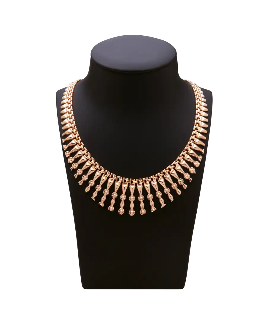 collier LUXUEUX - collier style égyptien en or 18 carats - collier de prestige - collier exotique - collier en or