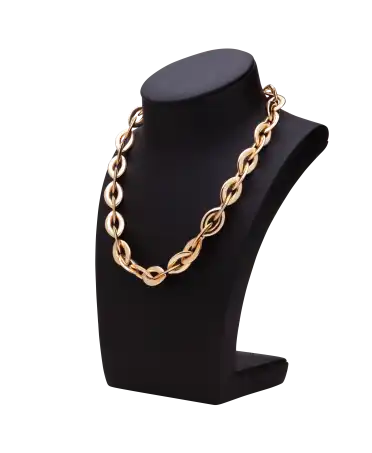 Sublime COLLIER avec maille oblongue en or 18K - En BIJOUTERIE chez VIRTU LUXURY