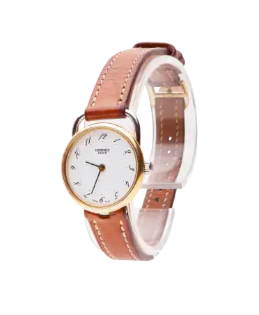 Arceau Hermes - chiffres arabes - mouvement quartz - souple - virtu luxury