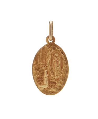 Vierge Marie est un Pendentif en Or jaune 18 Carats. Disponible chez VIRTU LUXURY.