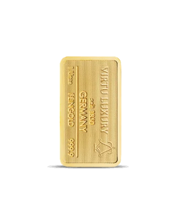 lingot de 1 une once (31,10 Grammes) d'or pur 24K en vente disponible chez VIRTU LUXURY