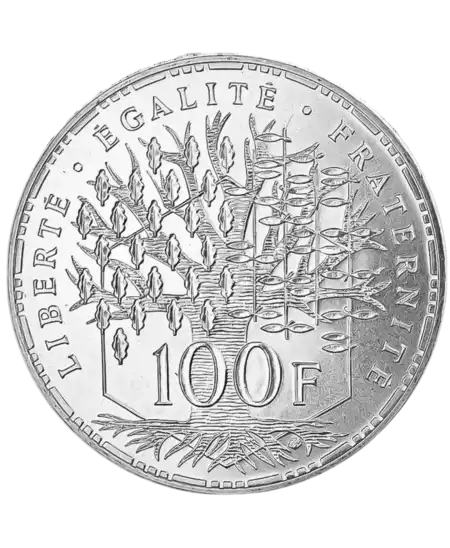 avers 100 francs argent