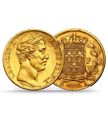 pièce de 20 Francs Or charles 10 disponible chez VIRTU LUXURY